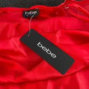 SATIN COWL NECK SLIP MIDI DRESS NWT